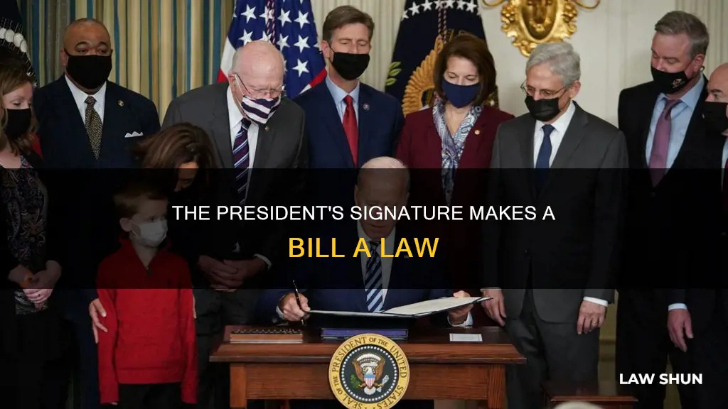 who sign a bill before it becomes law