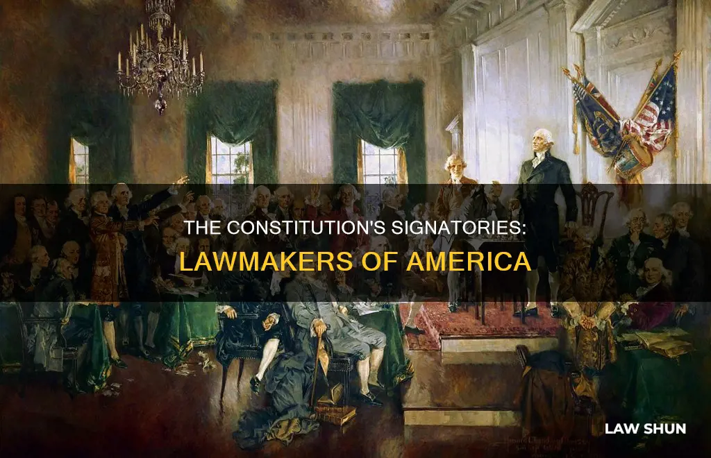 who signed the constitution to become law