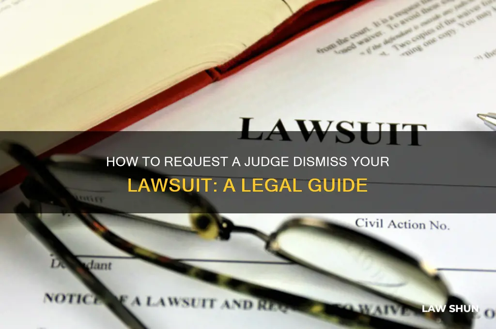 who to ask judge to dismiss a law suit