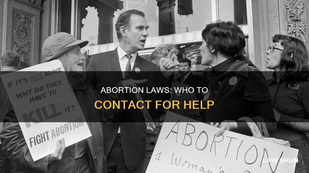 who to conact about abortion laws