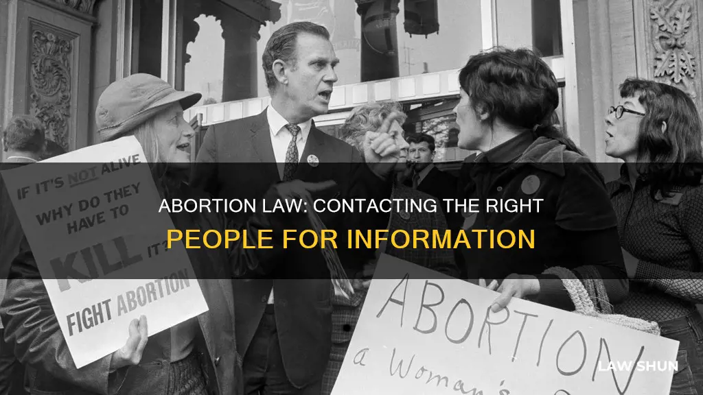 who to contact about abortion law