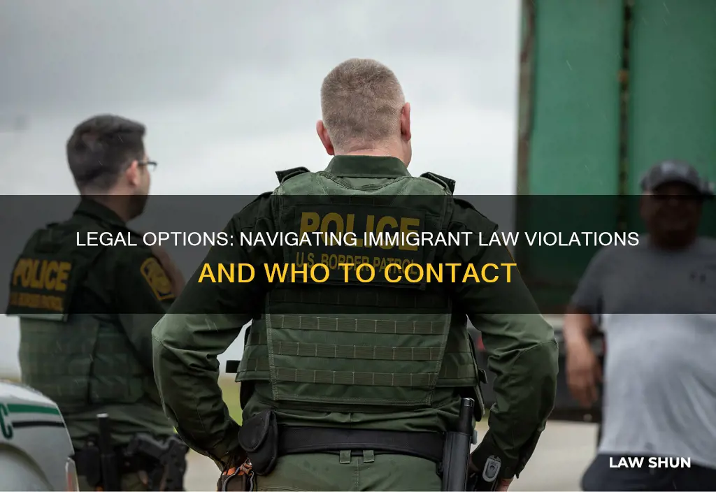 who to contact if immigrants break the law