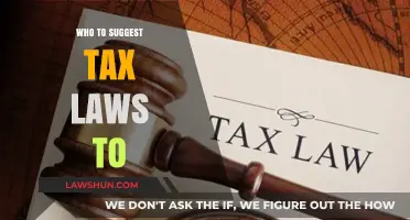 Suggesting Tax Law Changes: Who to Target