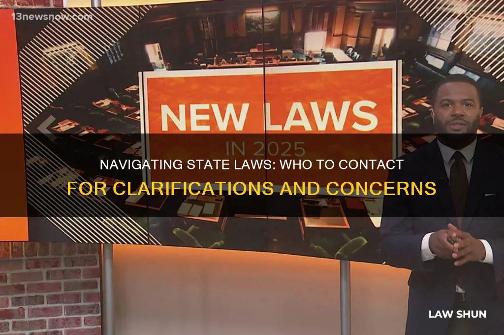 who to write to about stae laws
