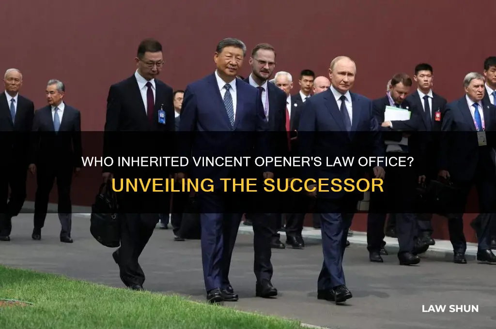 who took over the law office of vincent opener