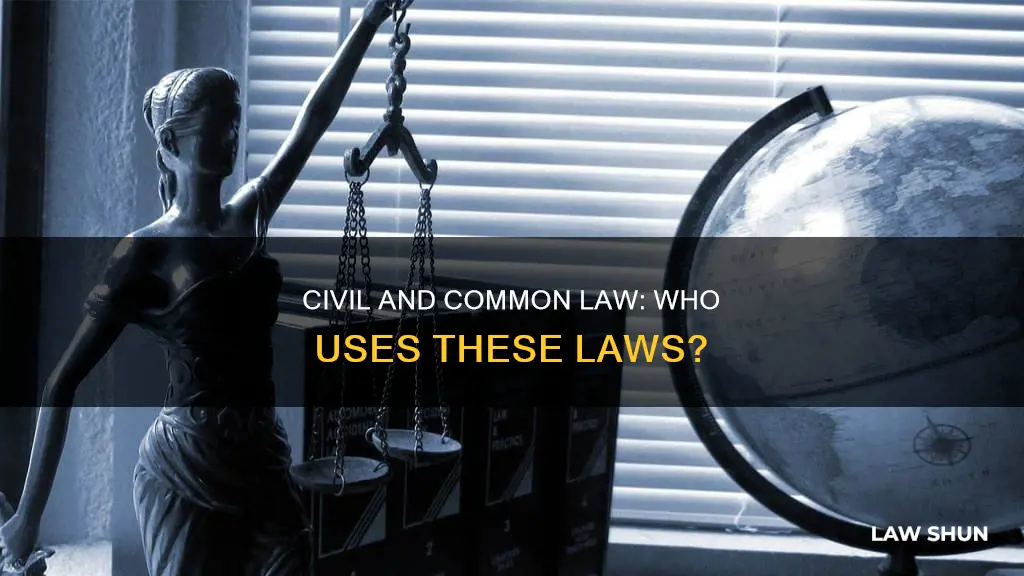 who uses common and cicil law