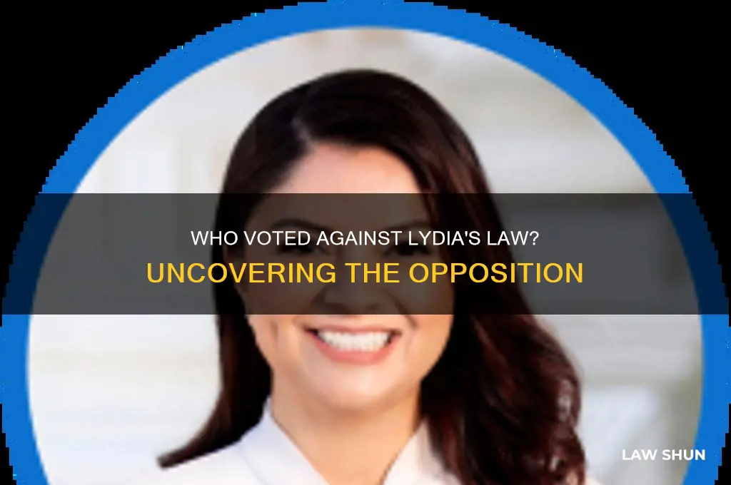 who voted against lydia