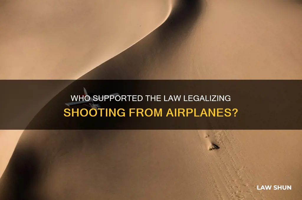 who voted for law allowing shooting from airplanes