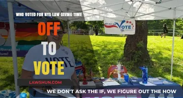 NYS Voting Leave Law: Who Supported Time Off to Vote?