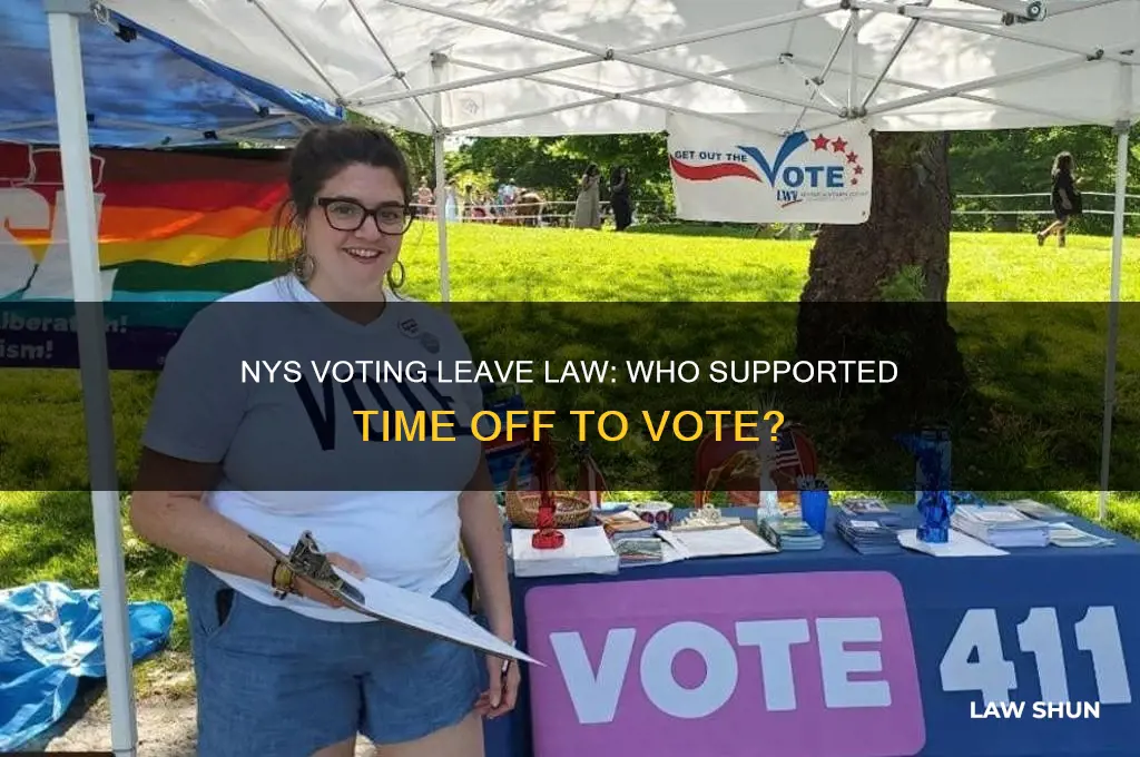 who voted for nys law giving time off to vote