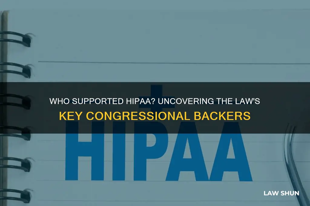 who voted for the hipaa law