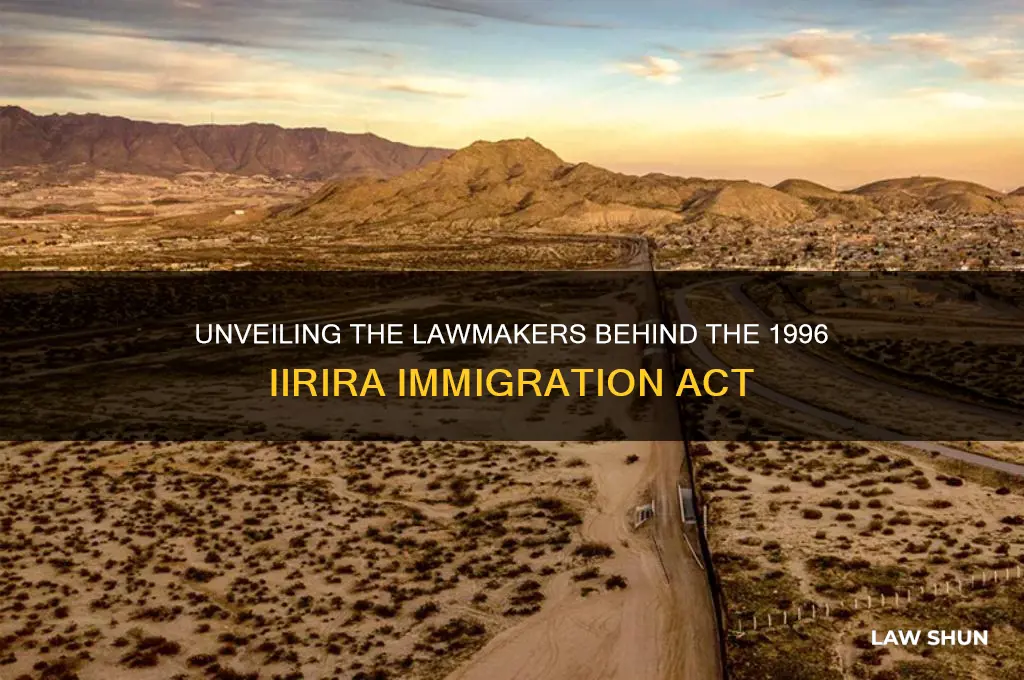 who voted on the iirira law of 1996