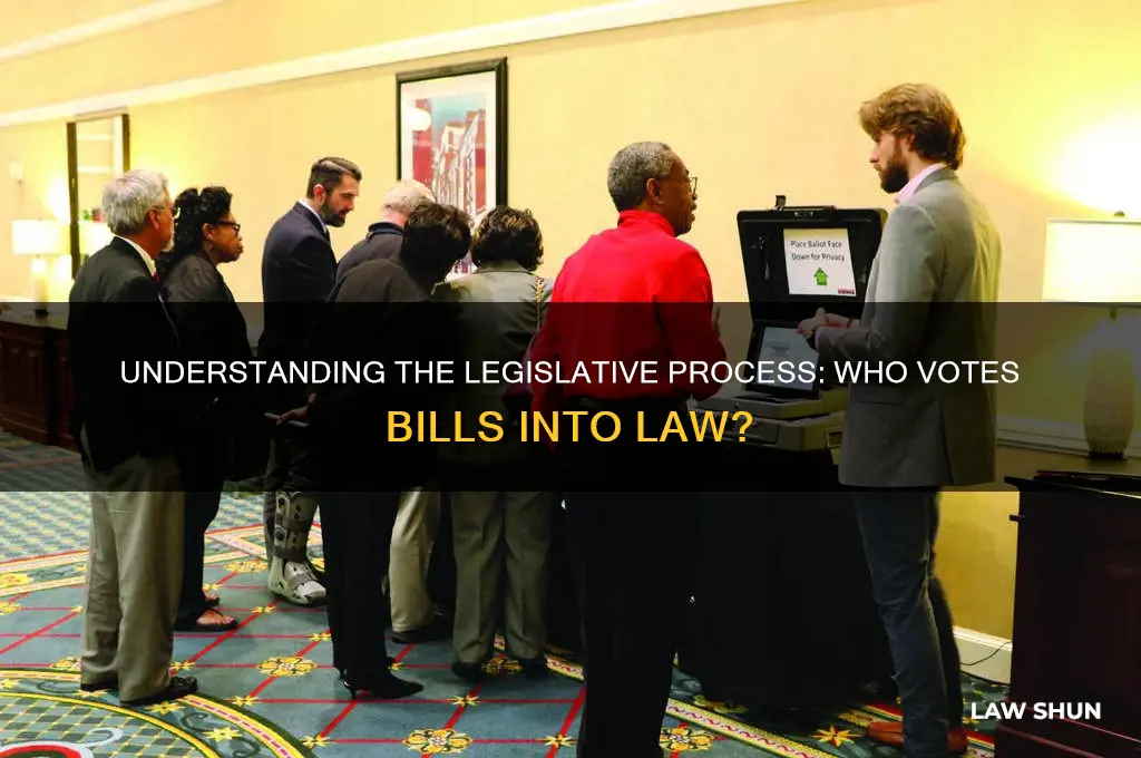 who votes bills in to law