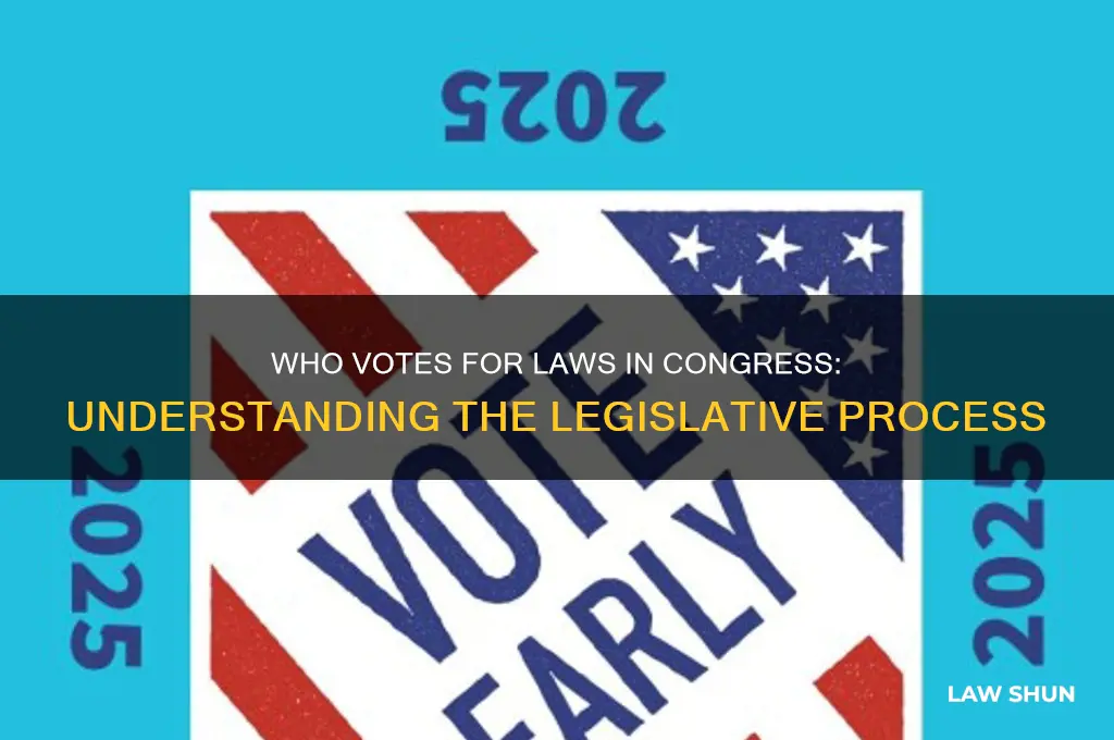 who votes for laws in congress
