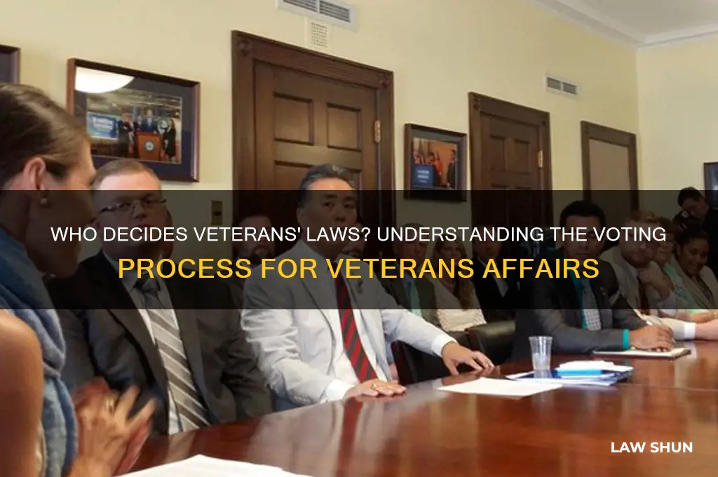 who votes on laws for veterans affairs