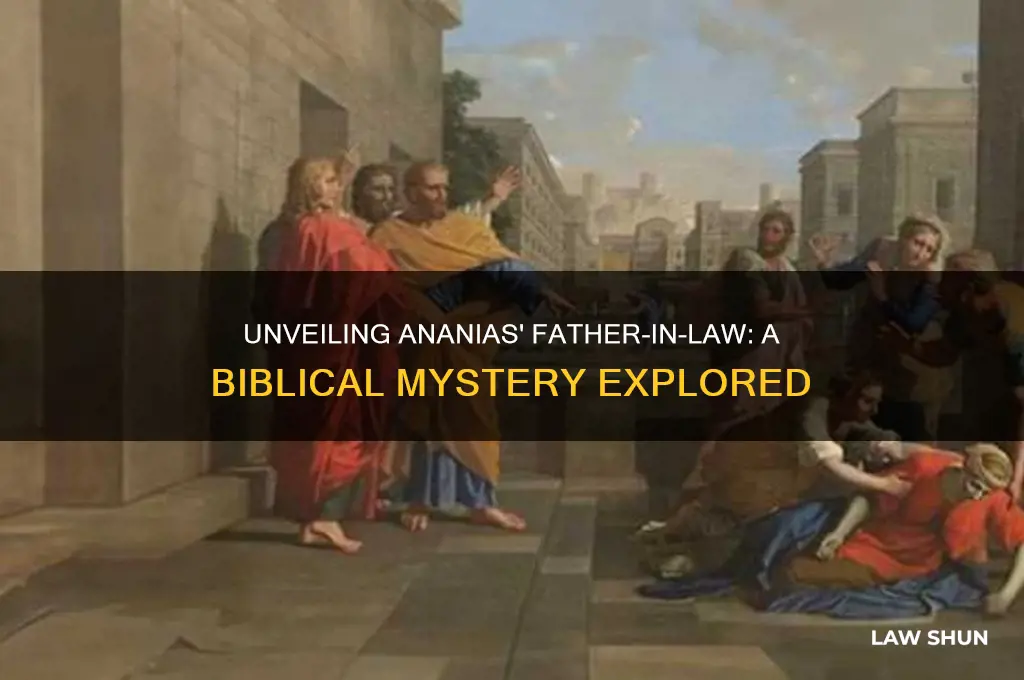 who wad ananias father in law