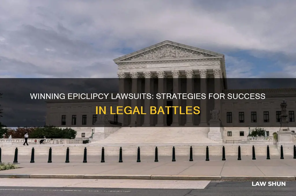 who wants to win a law suit concsering eplicpcy