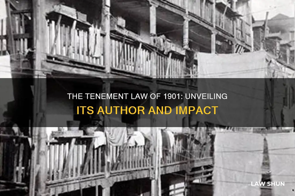 who was the author of the tenement law of 1901