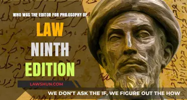 Philosophy of Law Ninth Edition: Unveiling the Editor's Identity