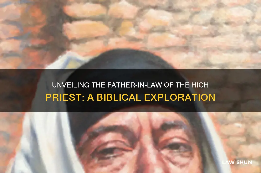 who was the father in law of the high priest