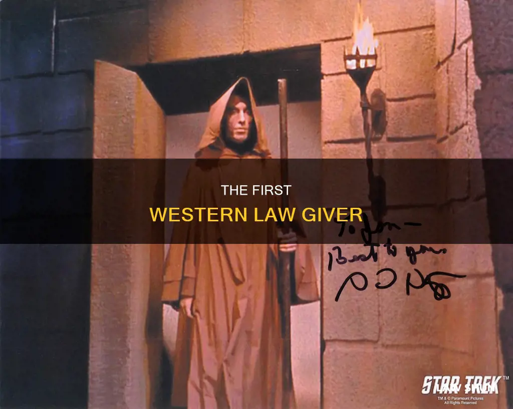 who was the first great law giver in western history