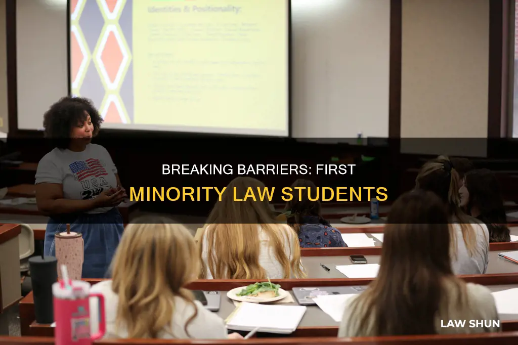 who was the first minorty group to attend law schhol