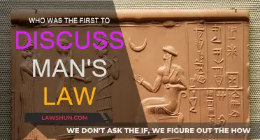 The First Discussion on Man's Law
