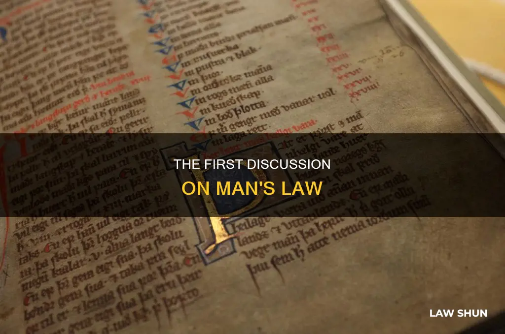who was the first to discuss man