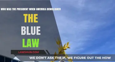 Blue Laws Demolished: The President Overseeing America's Legal Shift