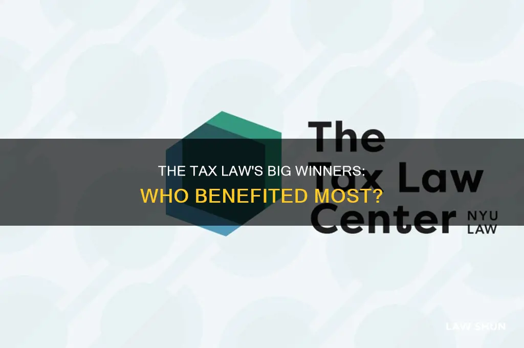 who were the biggest winners with the latest tax laws