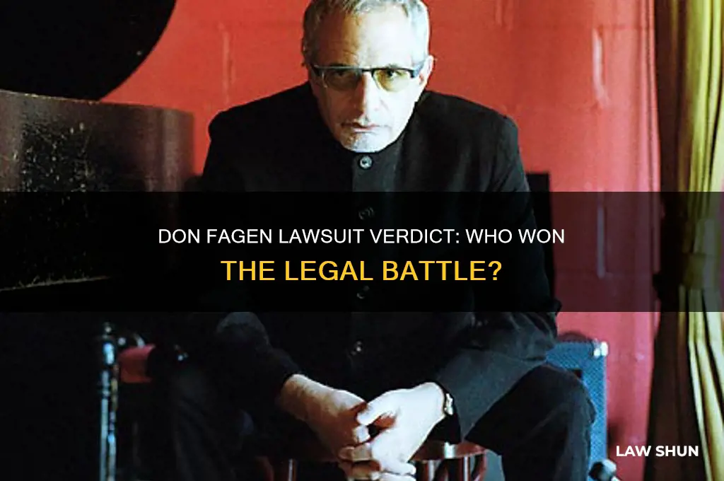 who won don fagen law suit