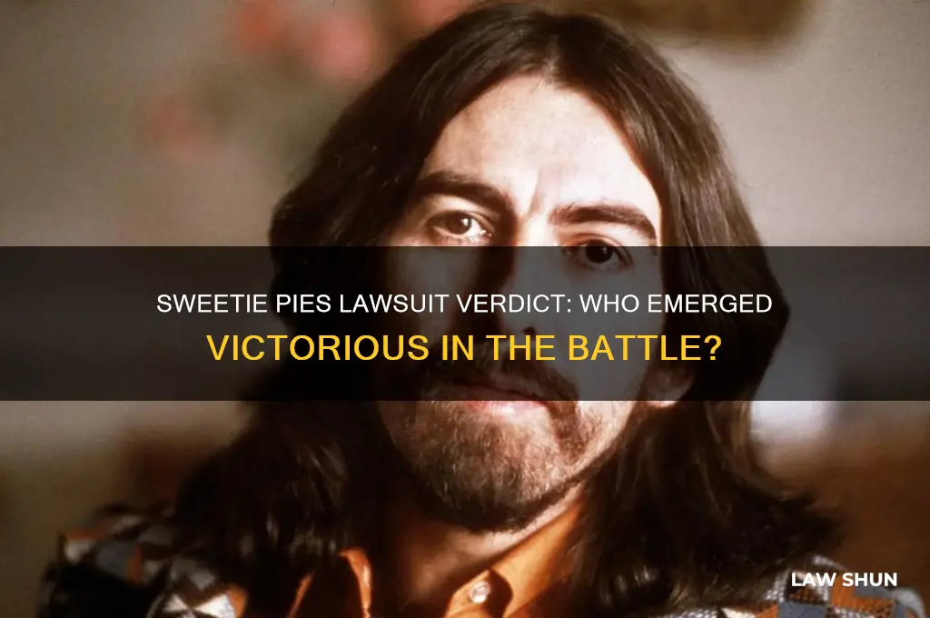 who won in the law suit of sweetie pies