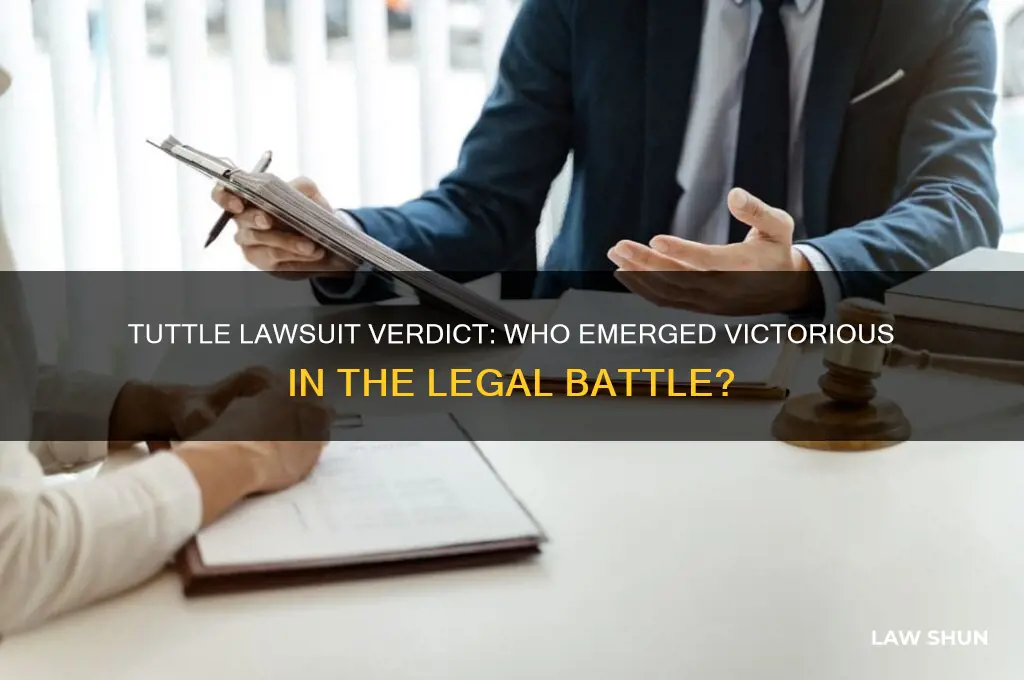who won the law suit between the tuttles