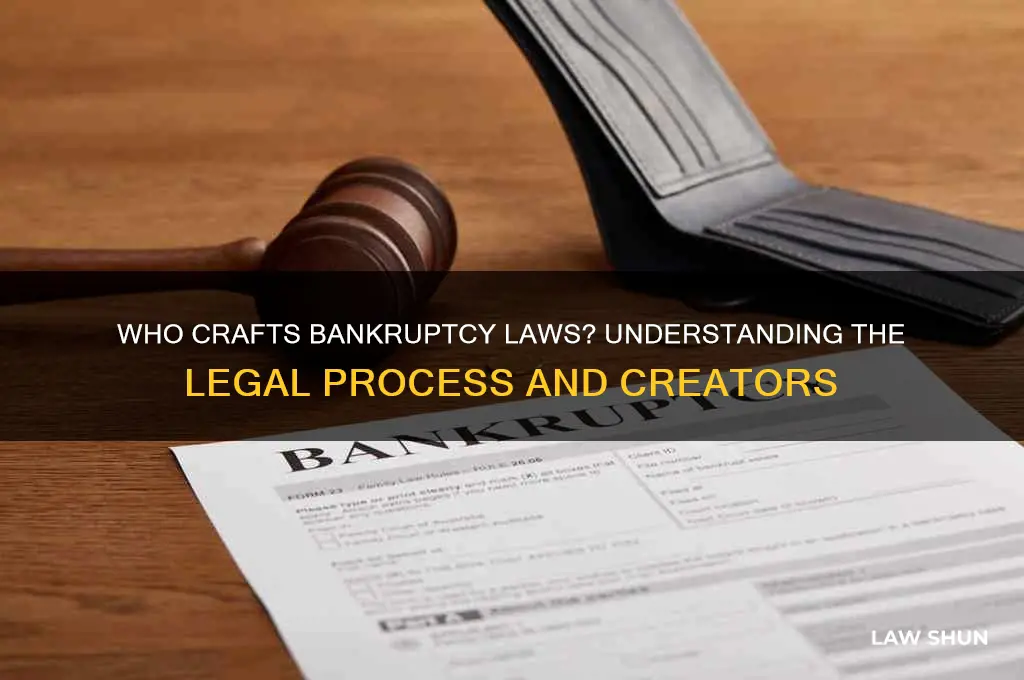 who writes bankrupcy laws
