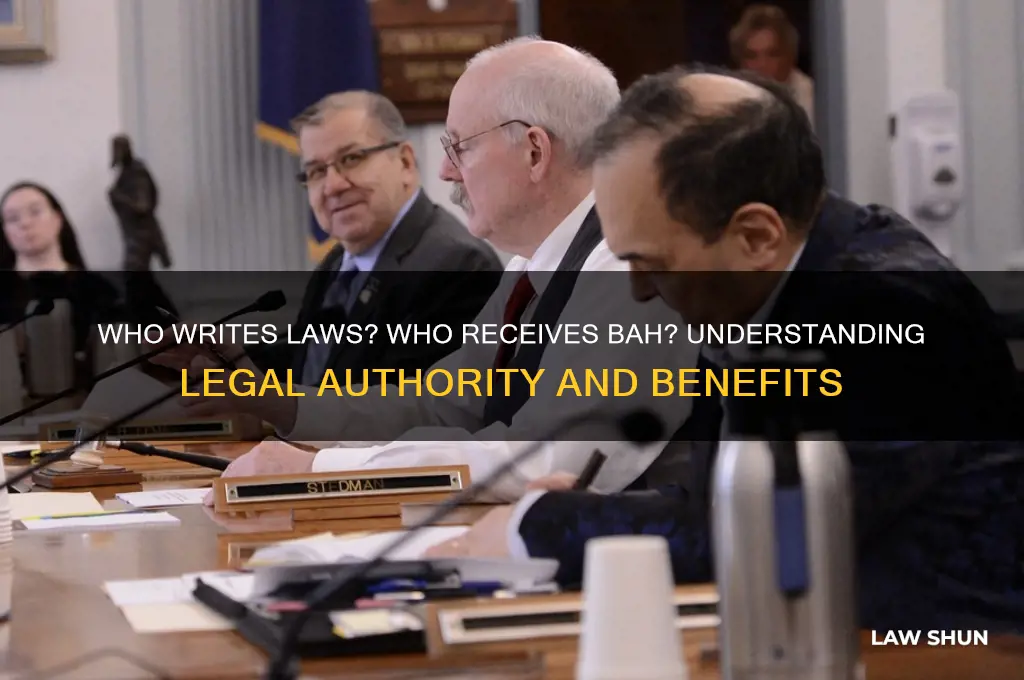 who writes law om who recieves bah