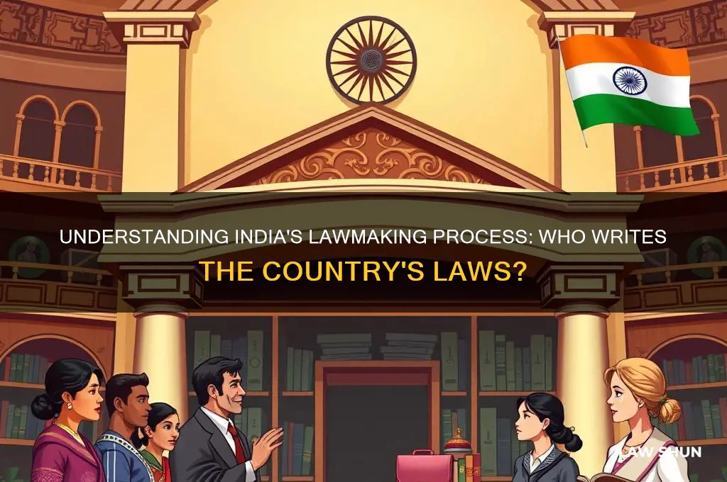 who writes laws in india