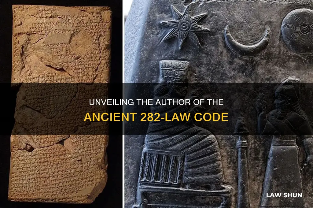 who wrote a code of 282 laws