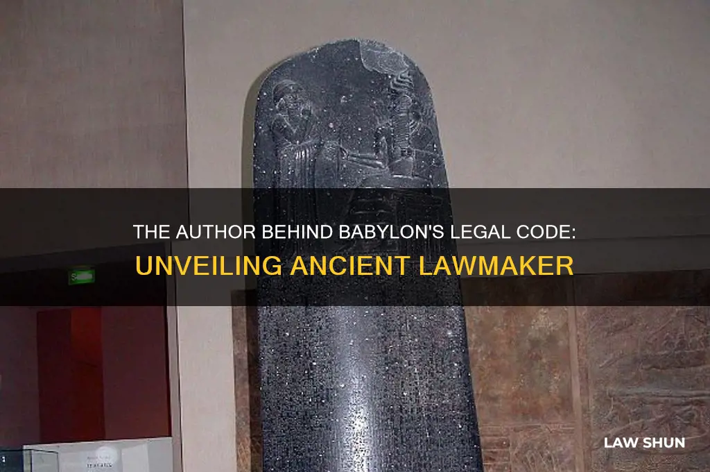 who wrote a code of laws for the babylonian empire