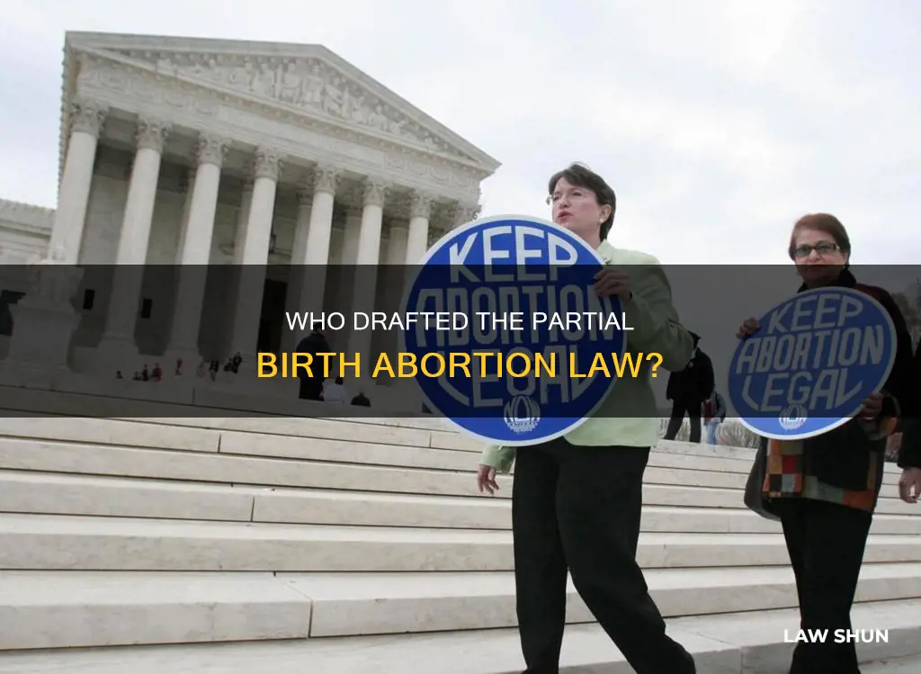 who wrote law about partial birth abortion