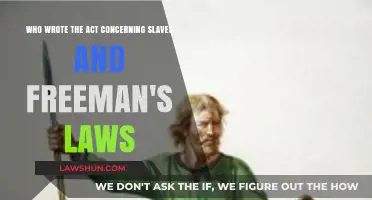 Unveiling the Author: The Act Concerning Slaves and Freemen's Laws