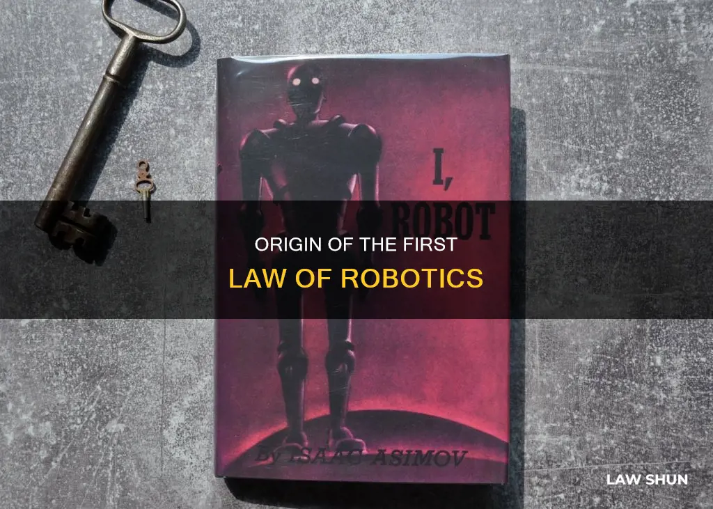who wrote the first law of robotics