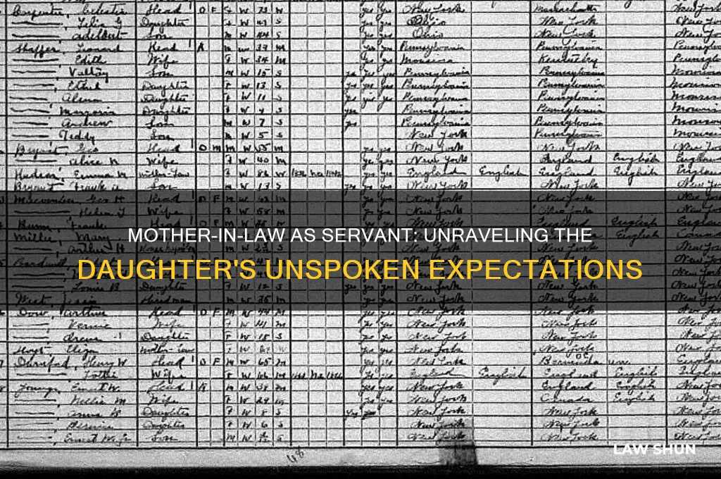 why a mither in law is a servant of daughter