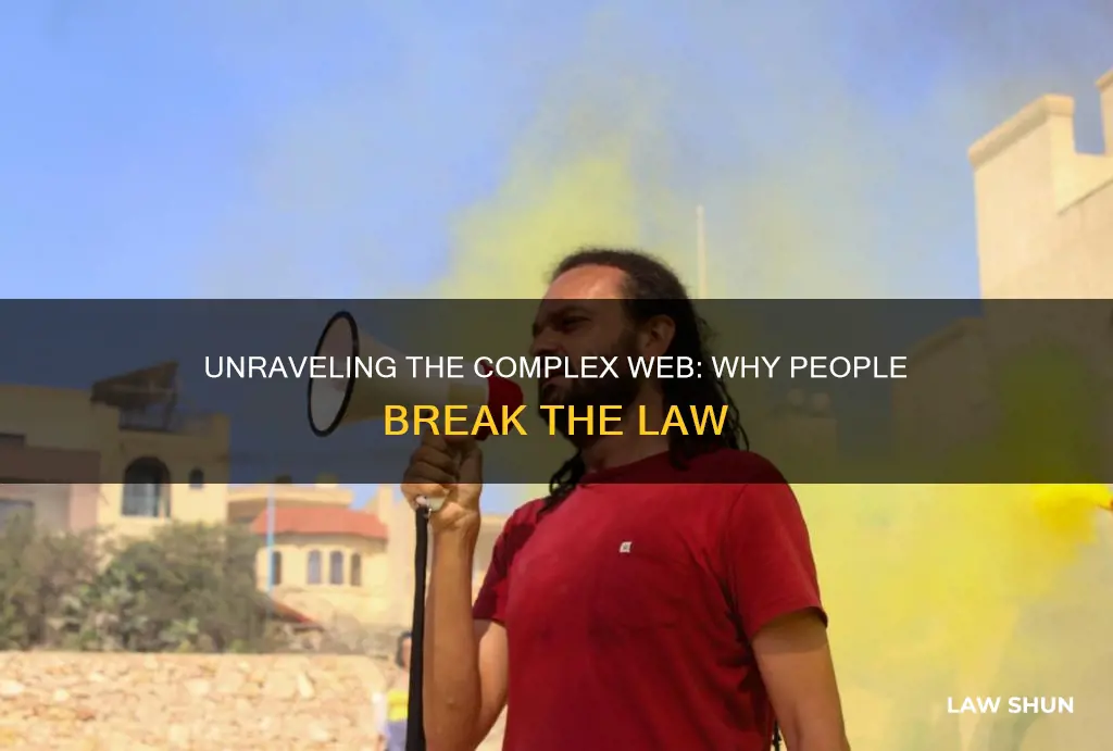 why a person breaks the law