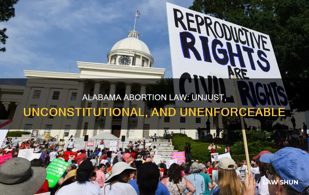 why abortion law in alabama cant be done