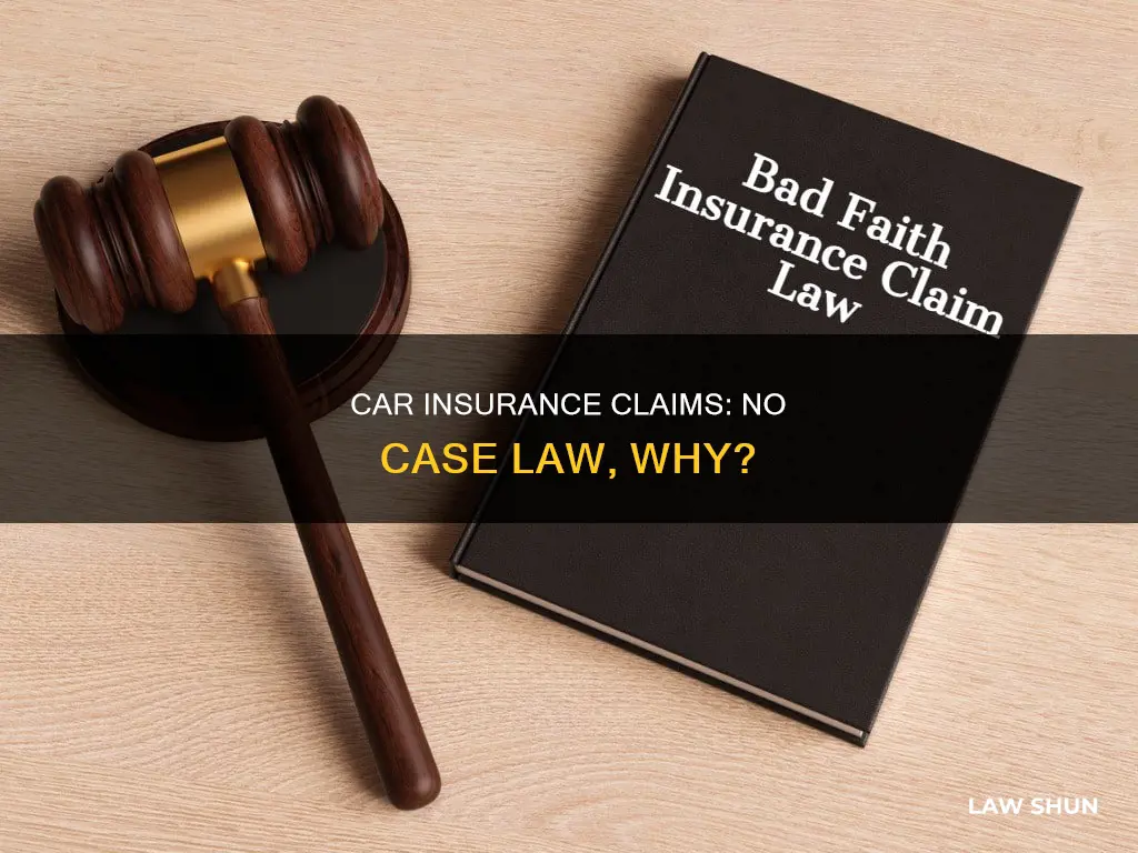 why are car insurance cases not judged by case law