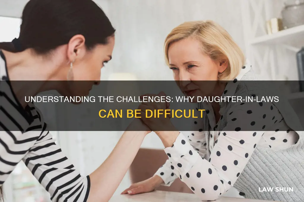 why are daughter in laws difficult