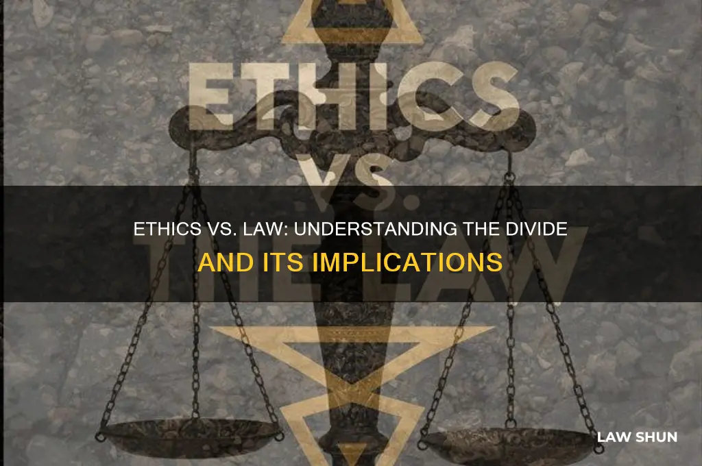 why are ethics and the law not always the same