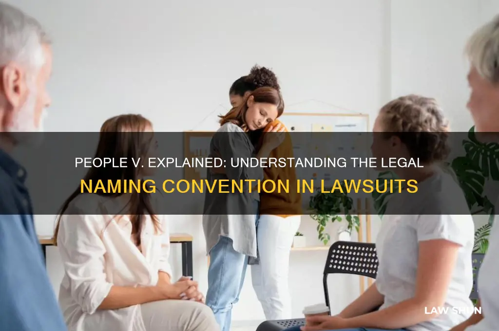 why are law suits titled people v