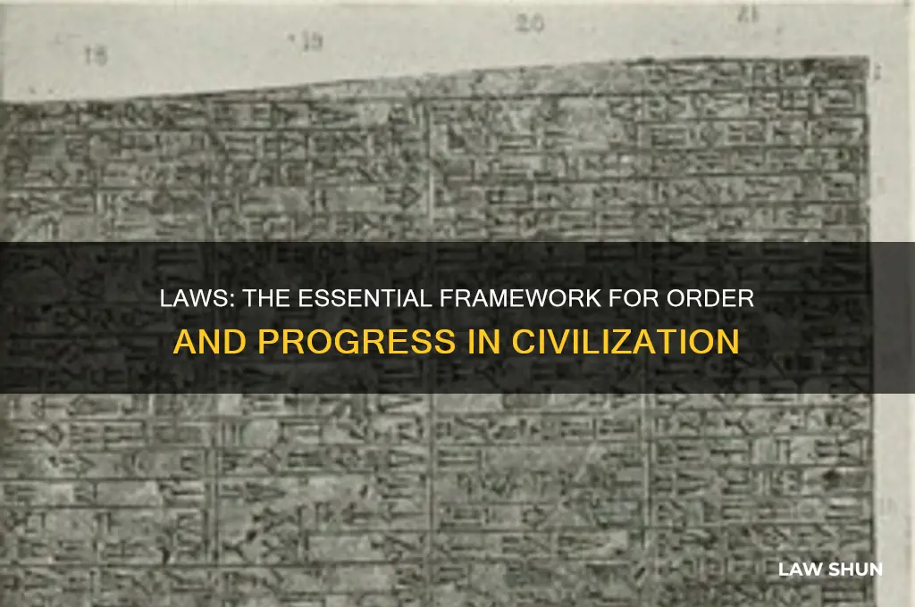 why are laws necessary in a civilization