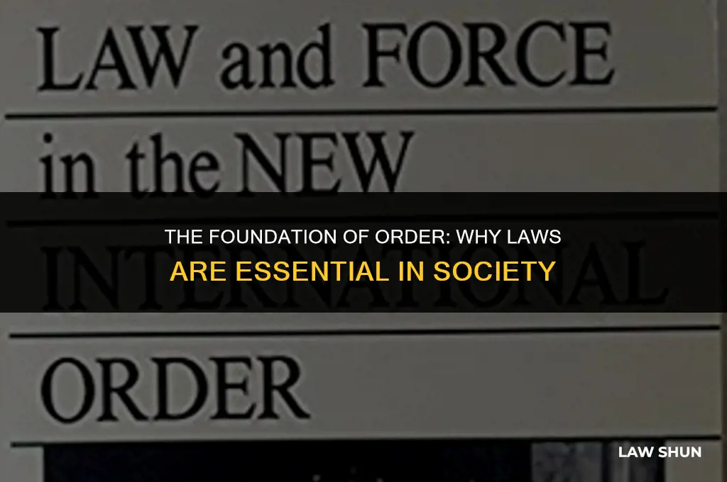 why are laws necessary in society